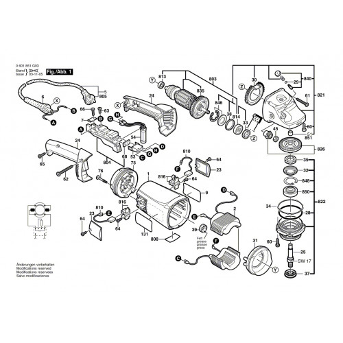 Запчасти для УШМ Bosch GWS 21-230JHV